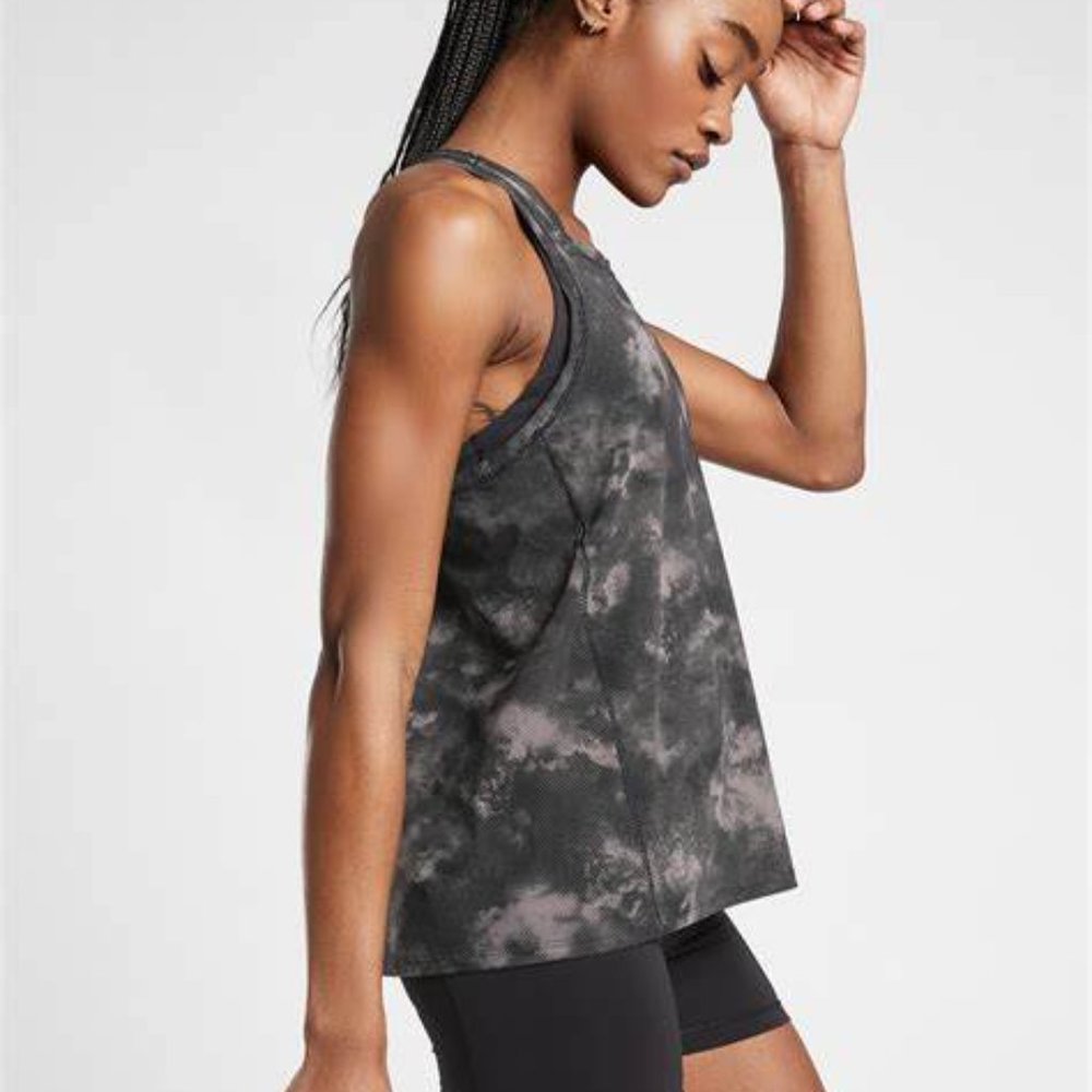 Athleta Ultimate Train NEBULA Print Racerback Tank Top XS